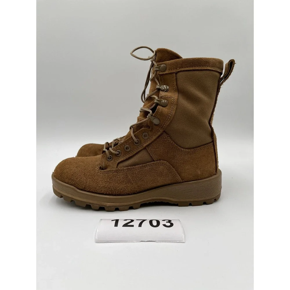 Belleville Combat Boots Mens 6 R Tan Excellent Gore-Tex Military Tactical 790G